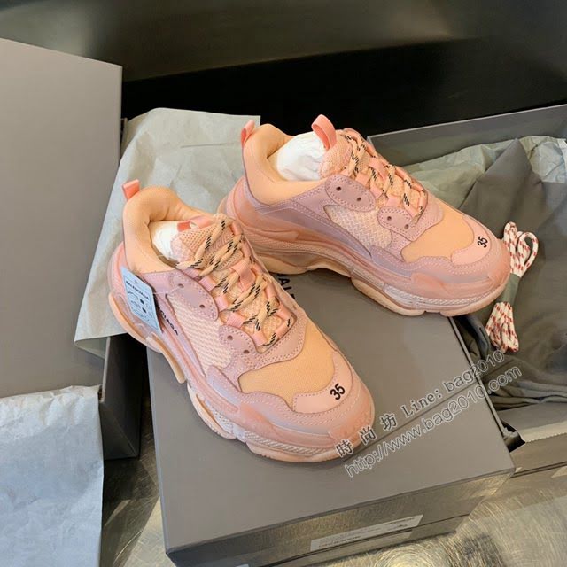 Balenciaga經典款男女鞋 巴黎世家頂級版本Triples氣墊水晶老爹鞋 Balenciaga情侶款老爹鞋  hdbl1161